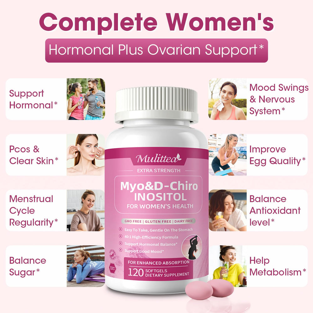 Omega-3 softgels included with inositol formula