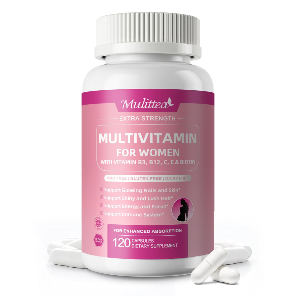Mulittea Women's Multivitamin bottle (120 count) on white background