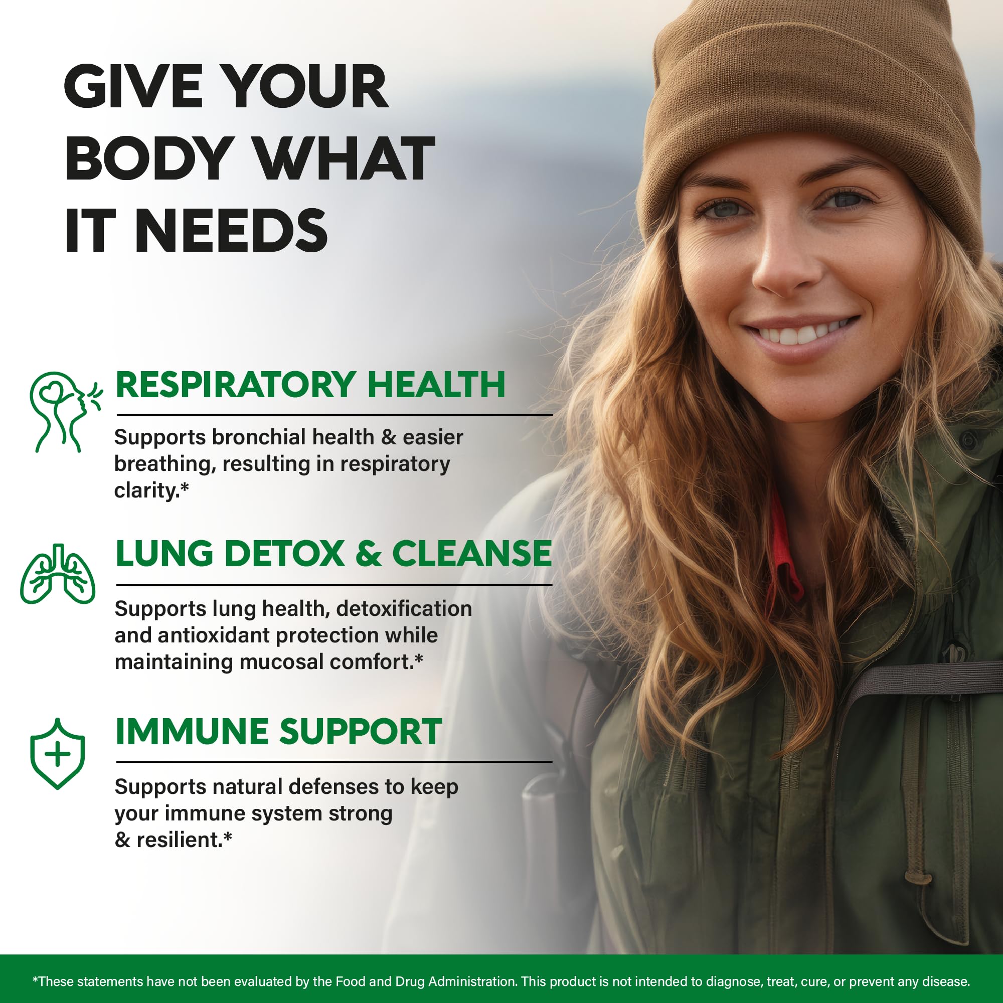 Capsules for mullein leaf lung support