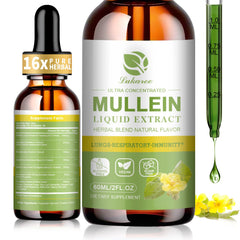 Mullein Drops hero image showing lungs and relief