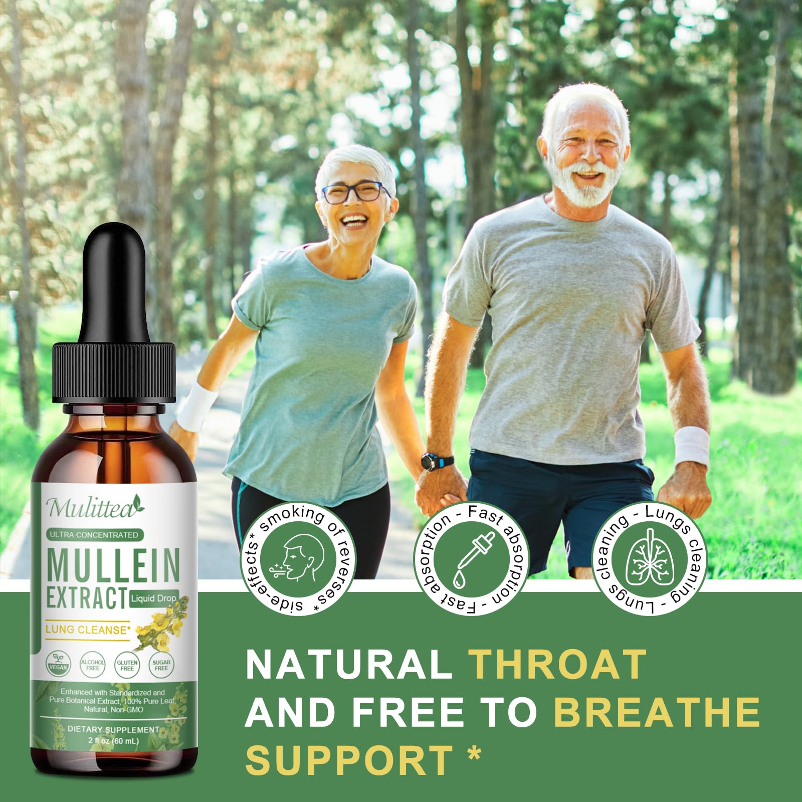 Dropper dispensing Mullein Drops liquid