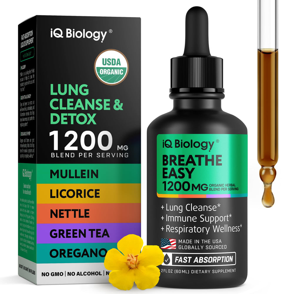 Bottle of Mullein Drops for Lungs, 2 oz