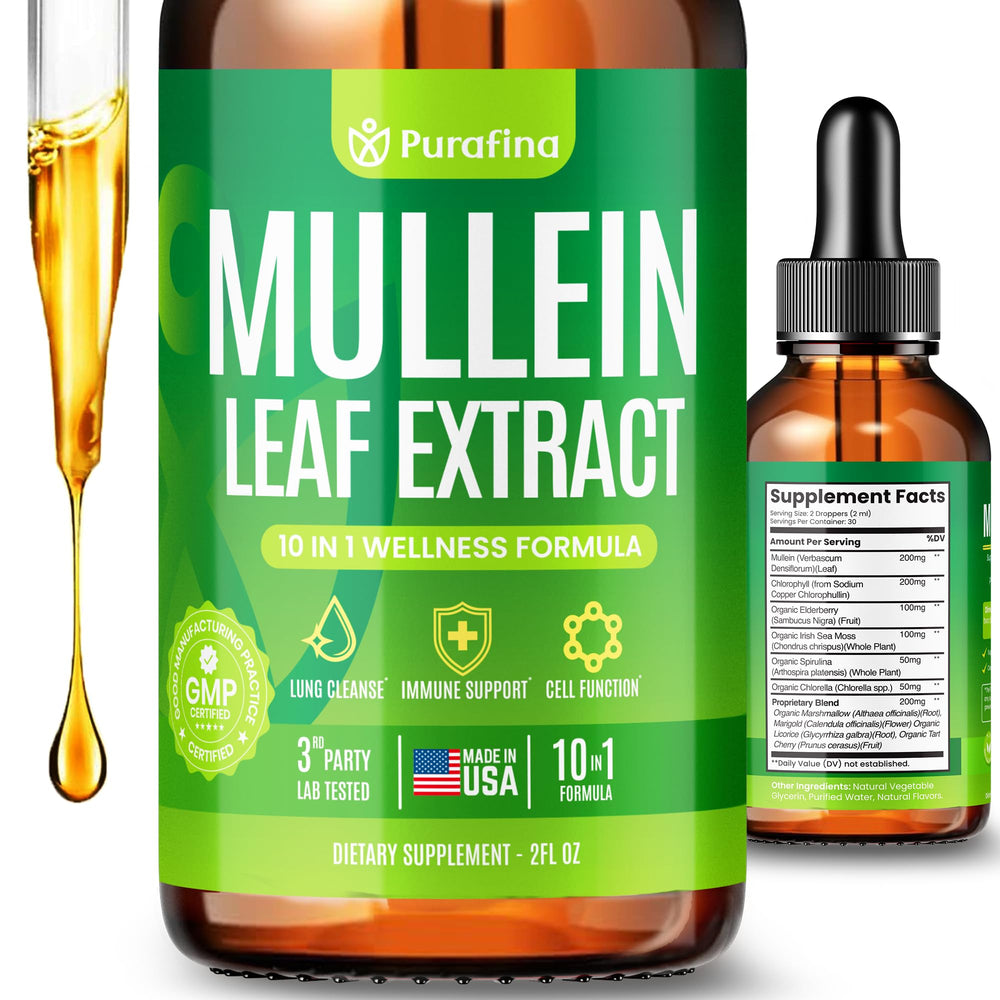 Bottle of Mullein Drops for Lungs