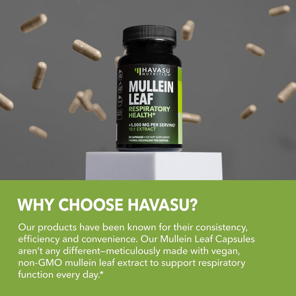 Vegan and gluten-free labeling for the mullein capsules