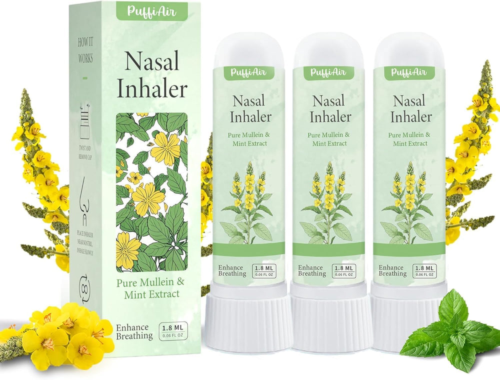 Close-up of mullein and thyme in the diffuser blend
