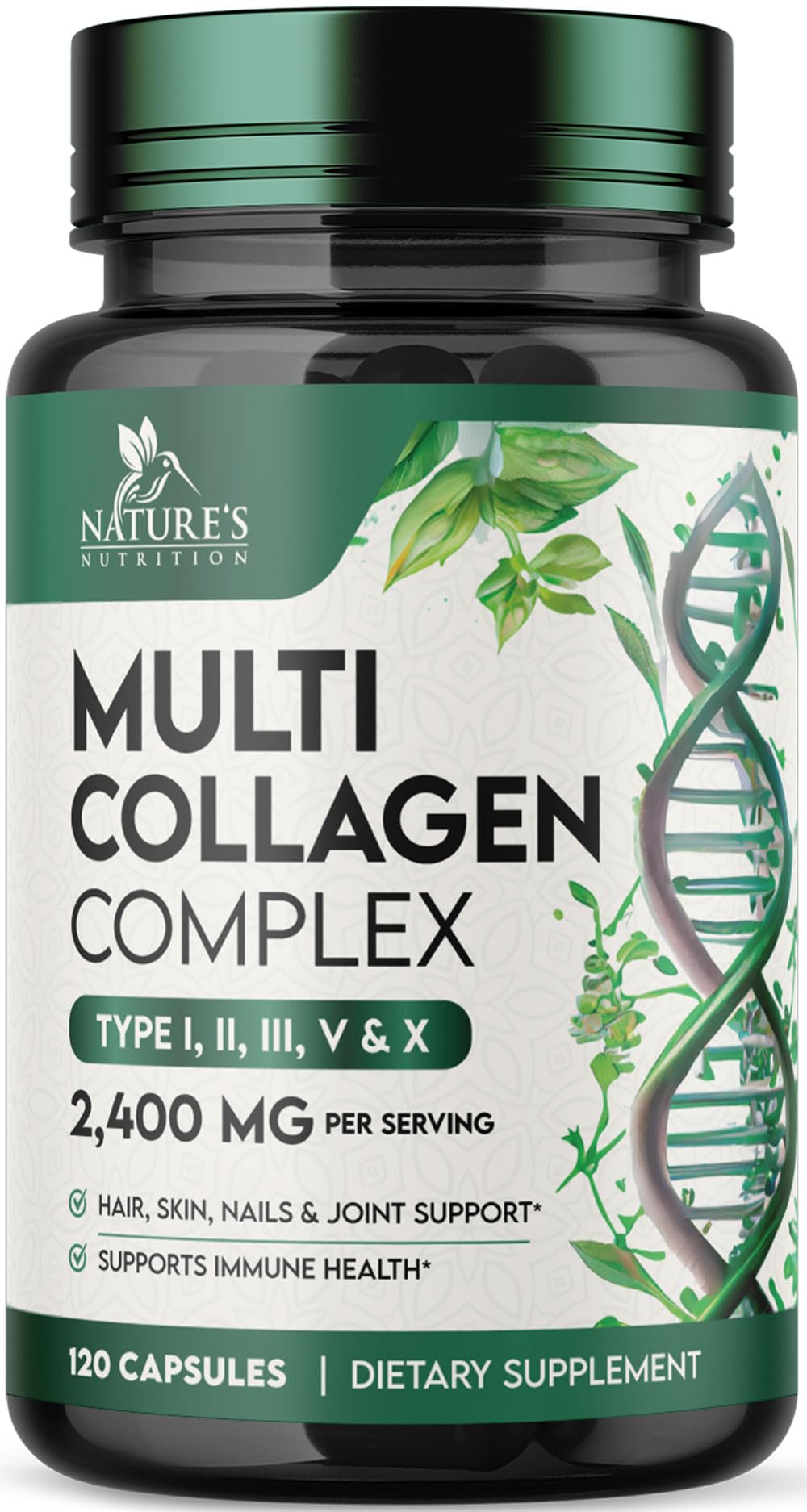 Bottle of Multi Collagen Supplement 120 capsules