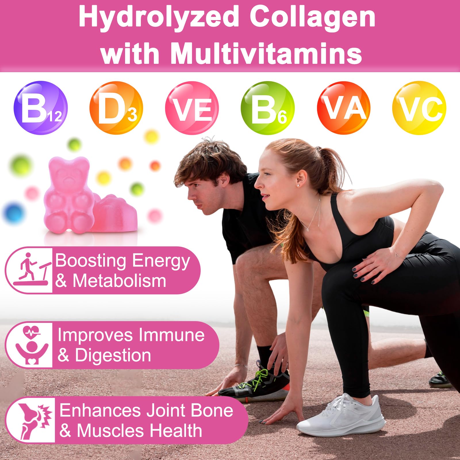 60 gummies per bottle with 30-day supply indicator