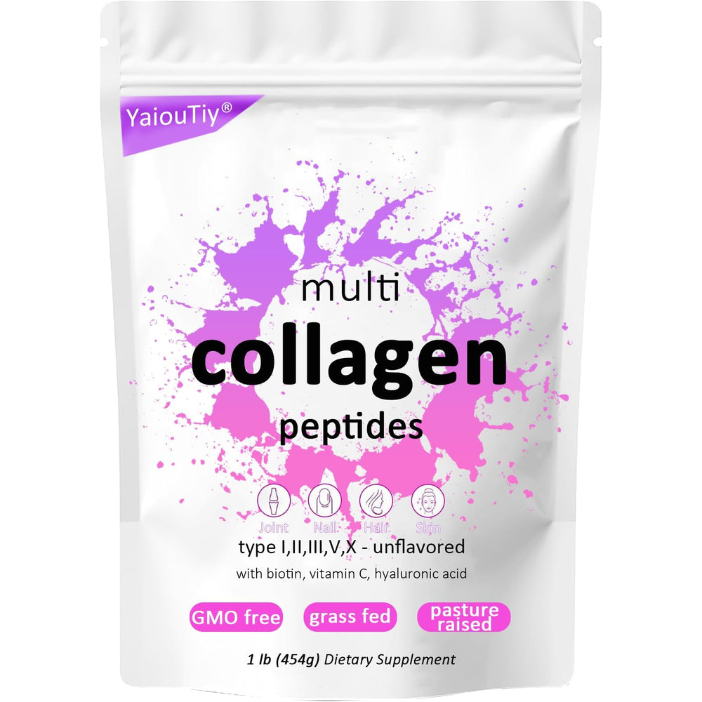 Container of Multi Collagen Peptides Powder 16oz