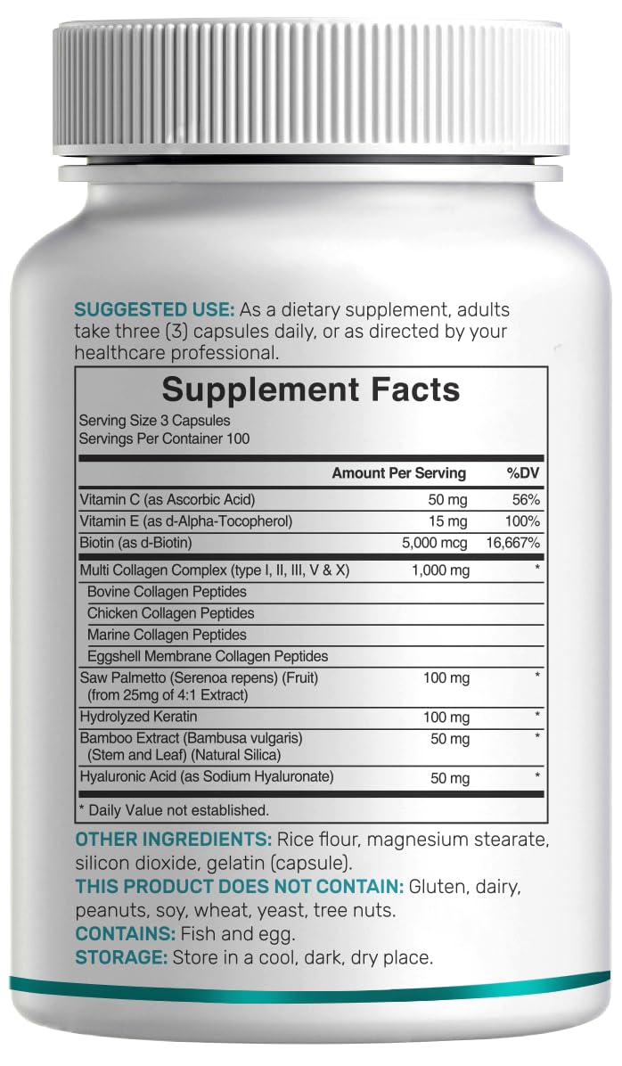 Saw palmetto and keratin visuals