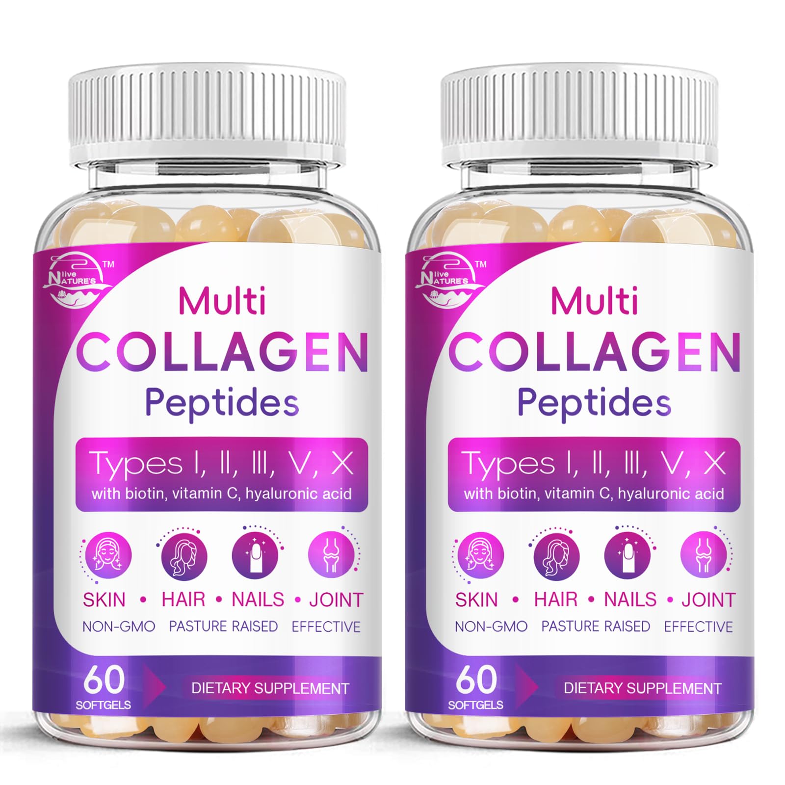 Hero shot of Multi Collagen Softgel bottle