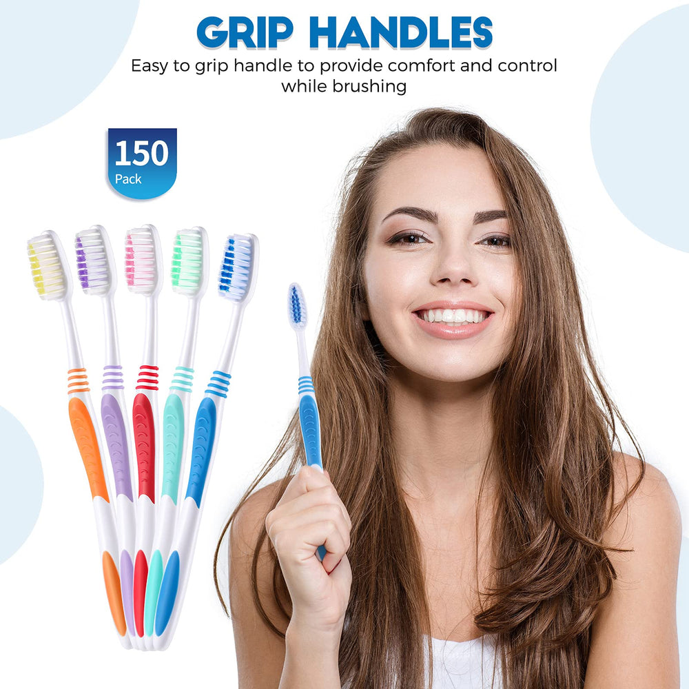 Multi-color toothbrushes for adults and kids
