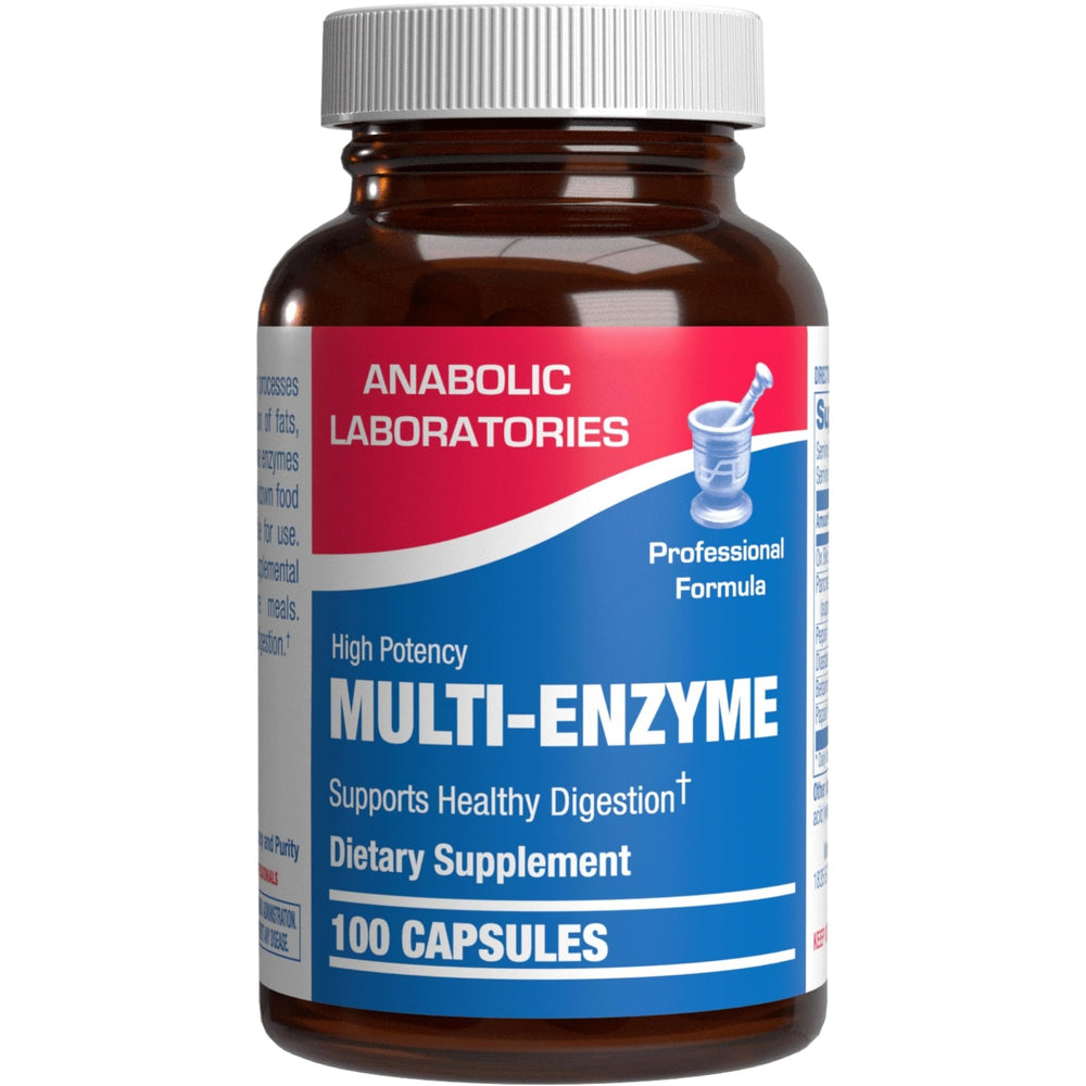 Bottle of Multi Digestive Enzymes with Ox Bile supplement