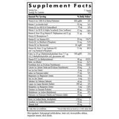 Back view of Multi-Vi-Min bottle with supplement facts