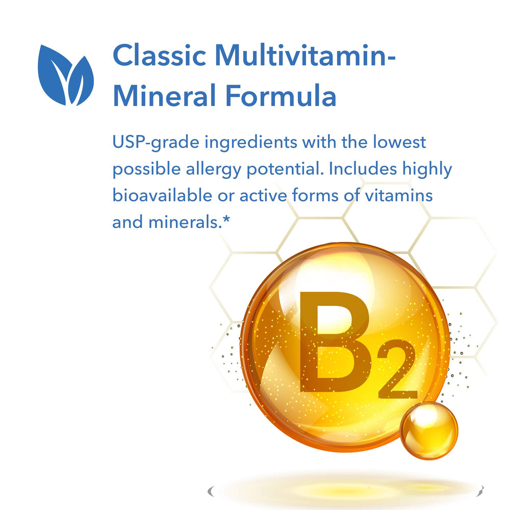 Illustration showing bioavailable active forms in Multi-Vi-Min