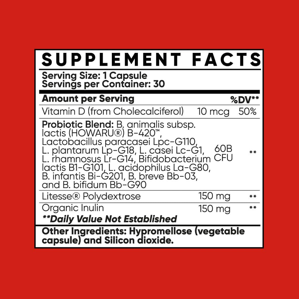 90-count bottle of MultiBlue Probiotic Fit with blue packaging