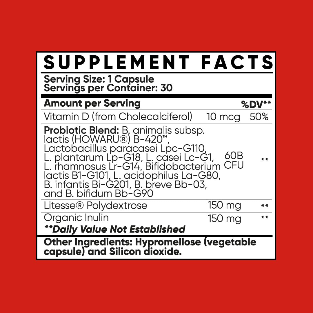 MultiBlue Probiotic Fit Litesse prebiotic label highlights intestinal flora balance.