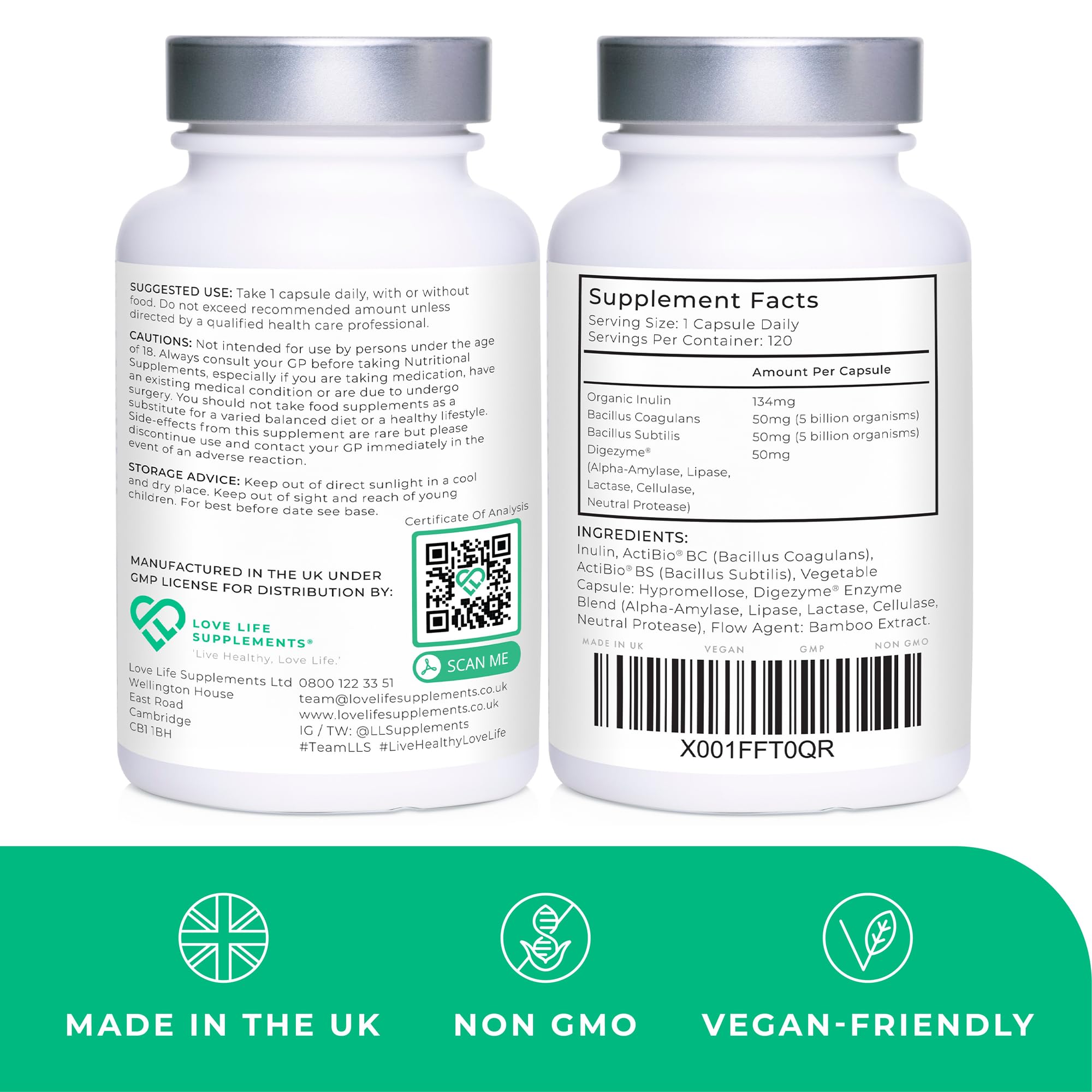 UK-made product with GMP certification seal