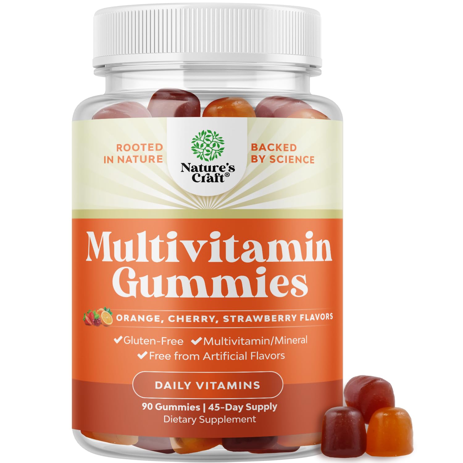 Hero image of halal gelatin-free multivitamin gummies for adults - 90 count