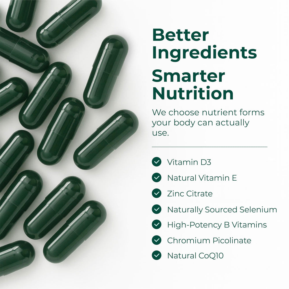 Graphic highlighting energy, mood, and immune support