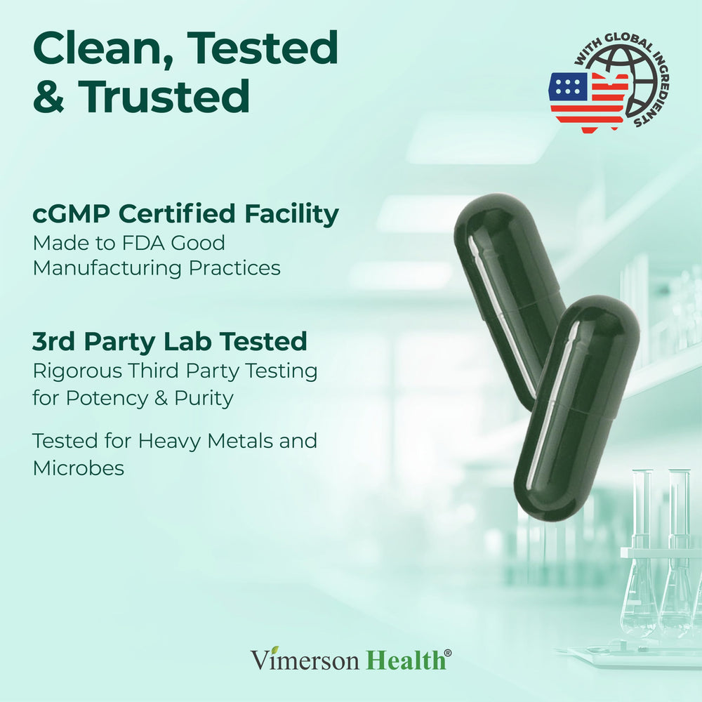 Nutrition facts panel for Multivitamin for Men