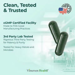 Nutrition facts panel for Multivitamin for Men