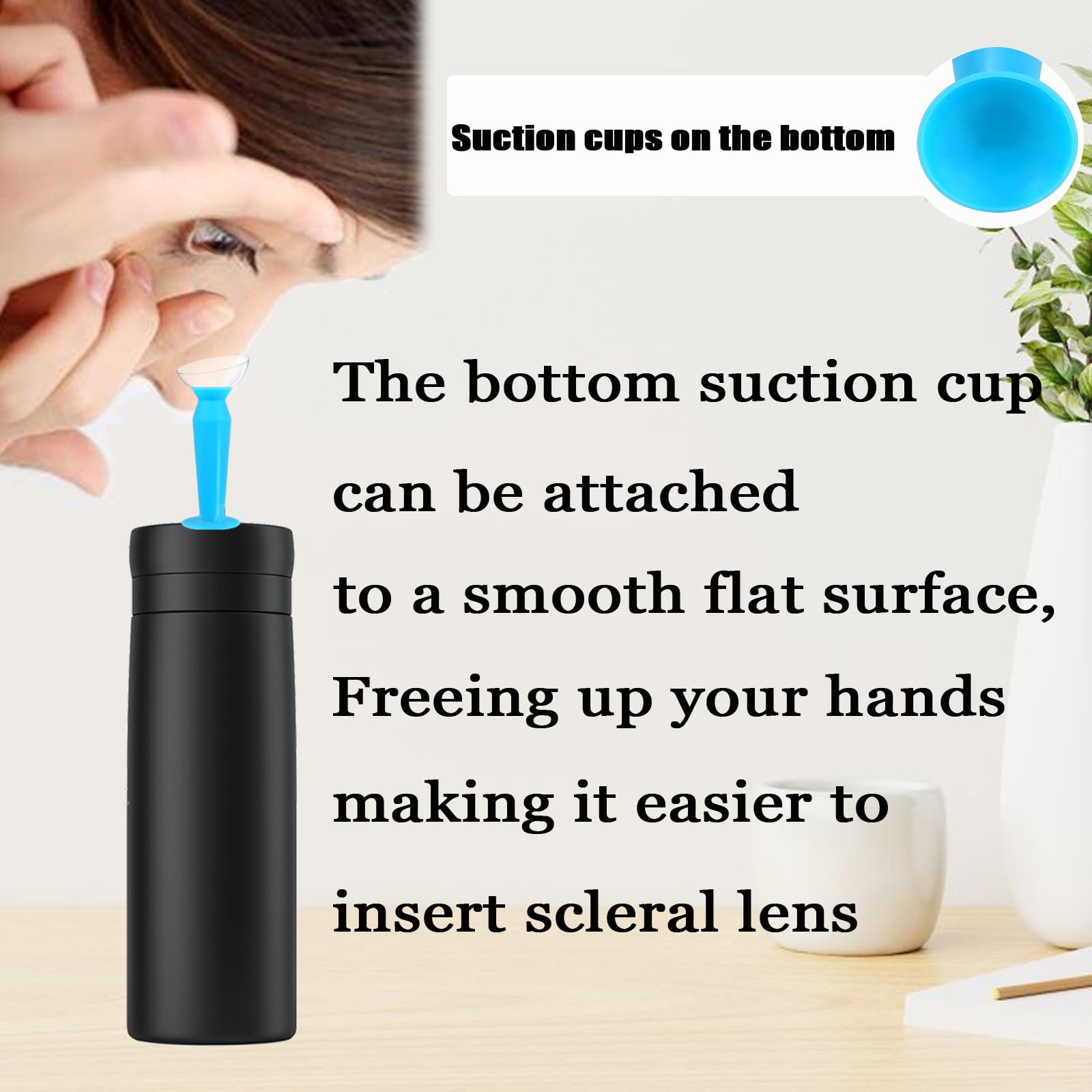 Lid insertion tool plunger standing upright for storage