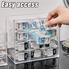Clear transparent plastic lens case storage box for all brands