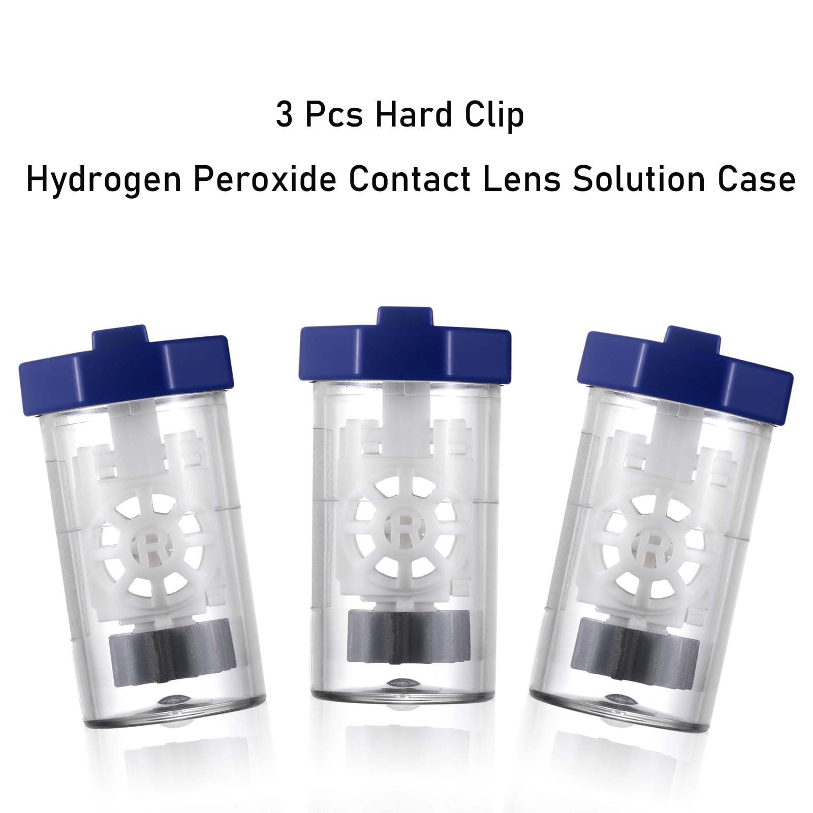 Compact travel-size contact lens cleaner case