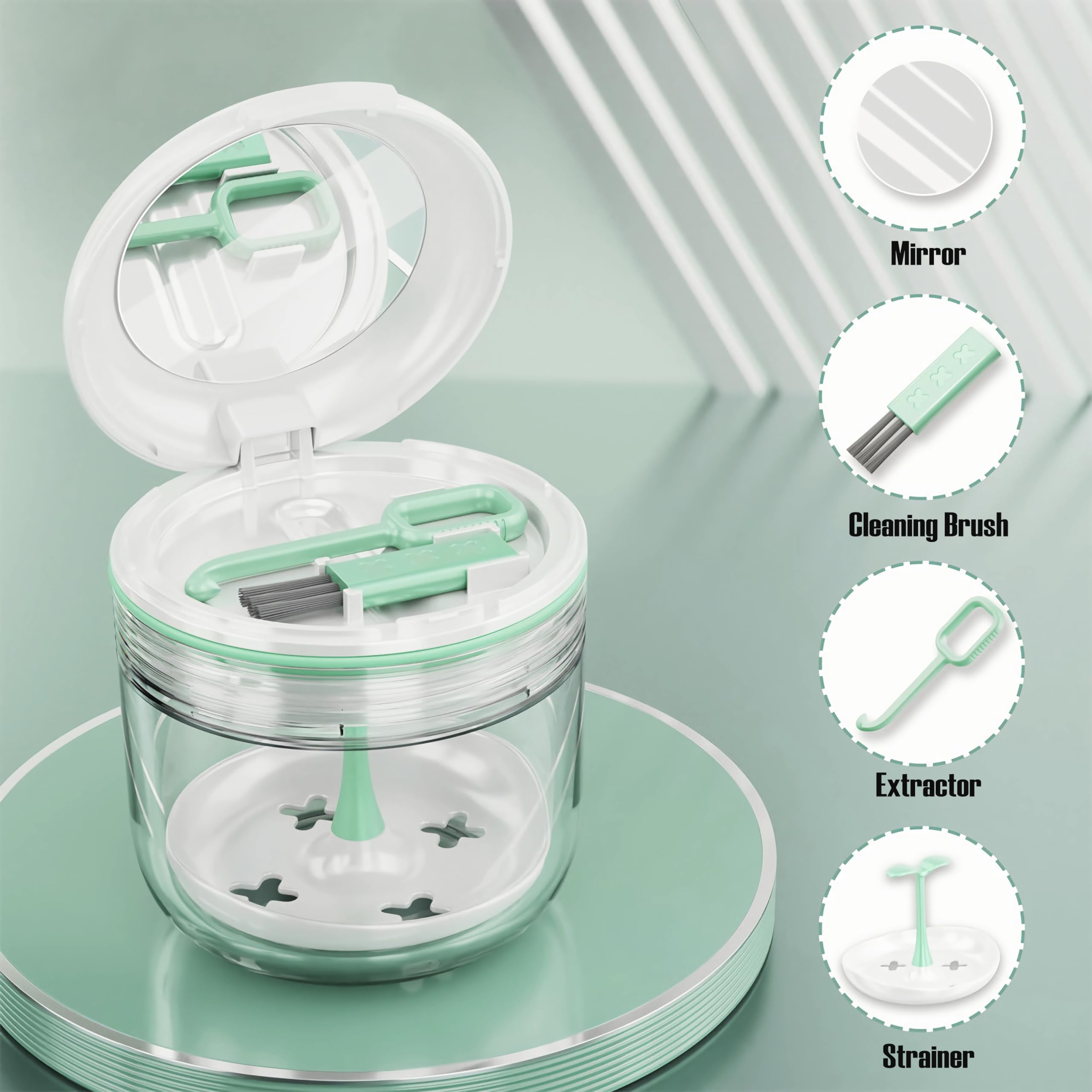 Safe, durable PP retainer case in white