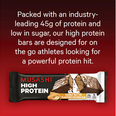12-pack display box of MUSASHI bars for post-workout snacking