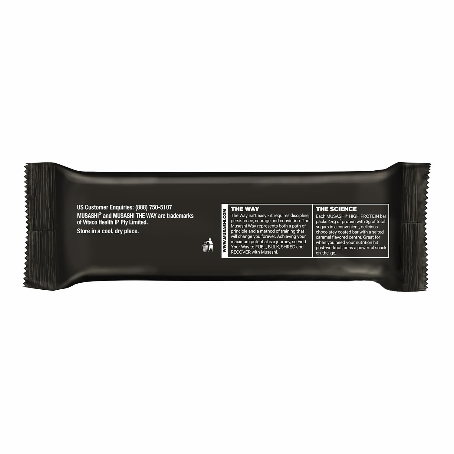 On-the-go post-workout snack with MUSASHI bar