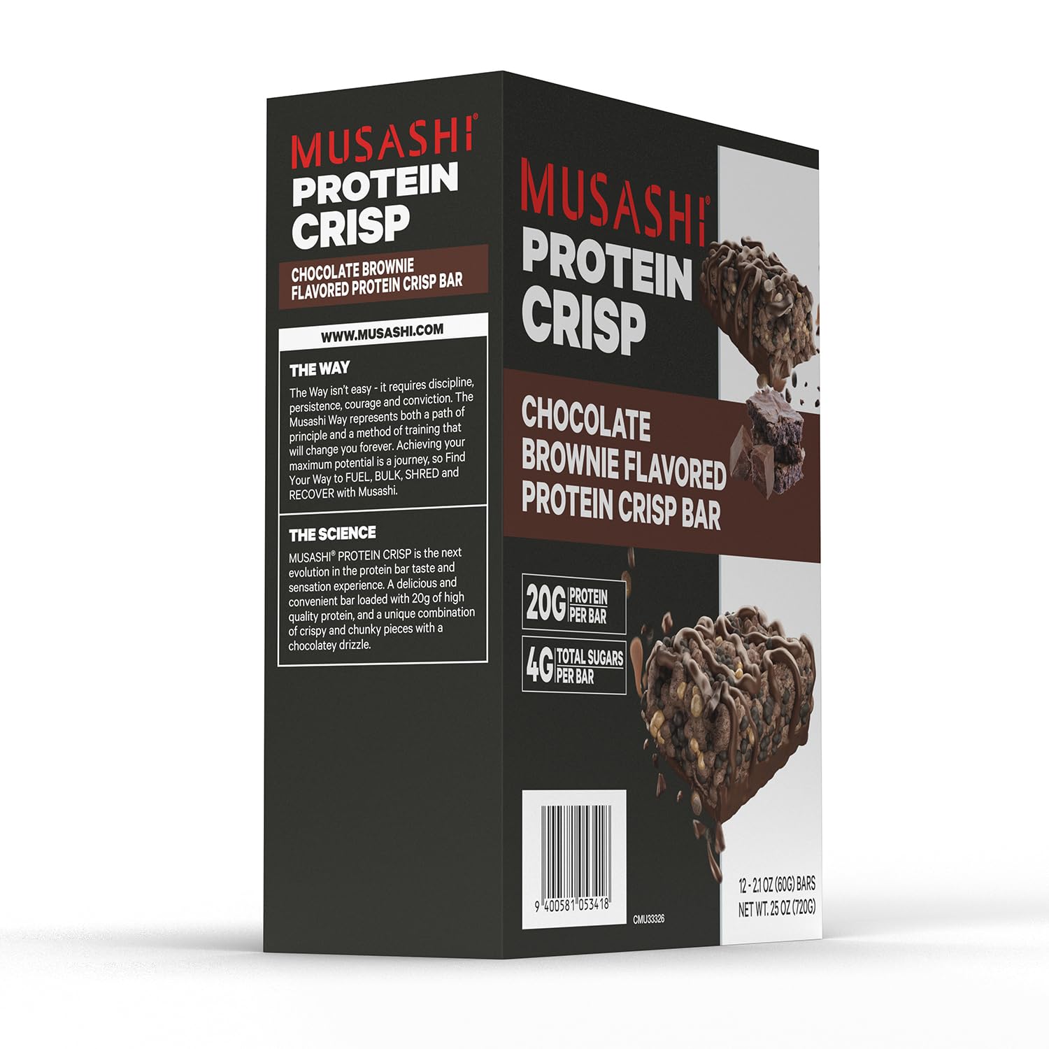 Assorted MUSASHI bars displayed for on-the-go snacking