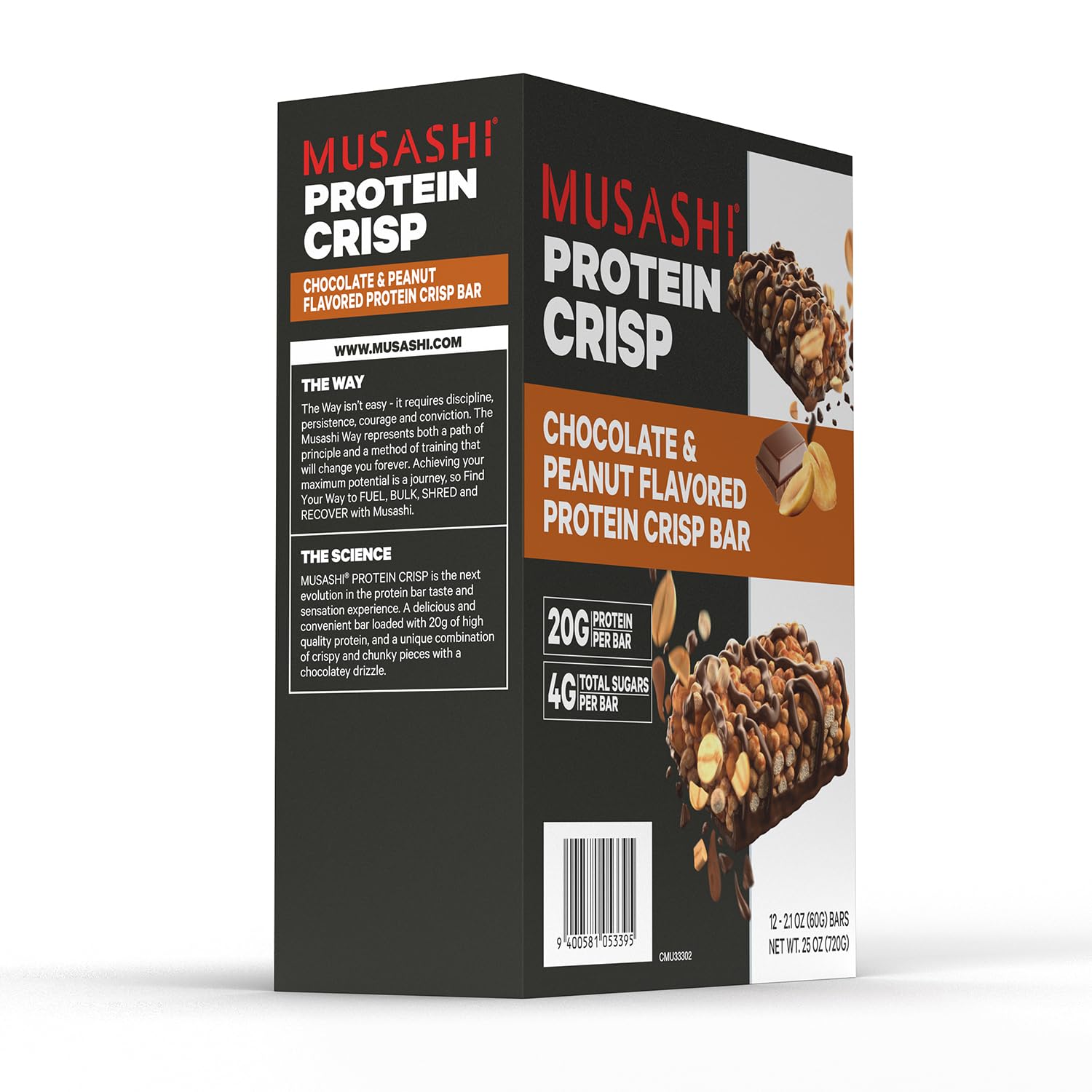 Satisfaction guaranteed badge for Musashi Protein Crisp Bar
