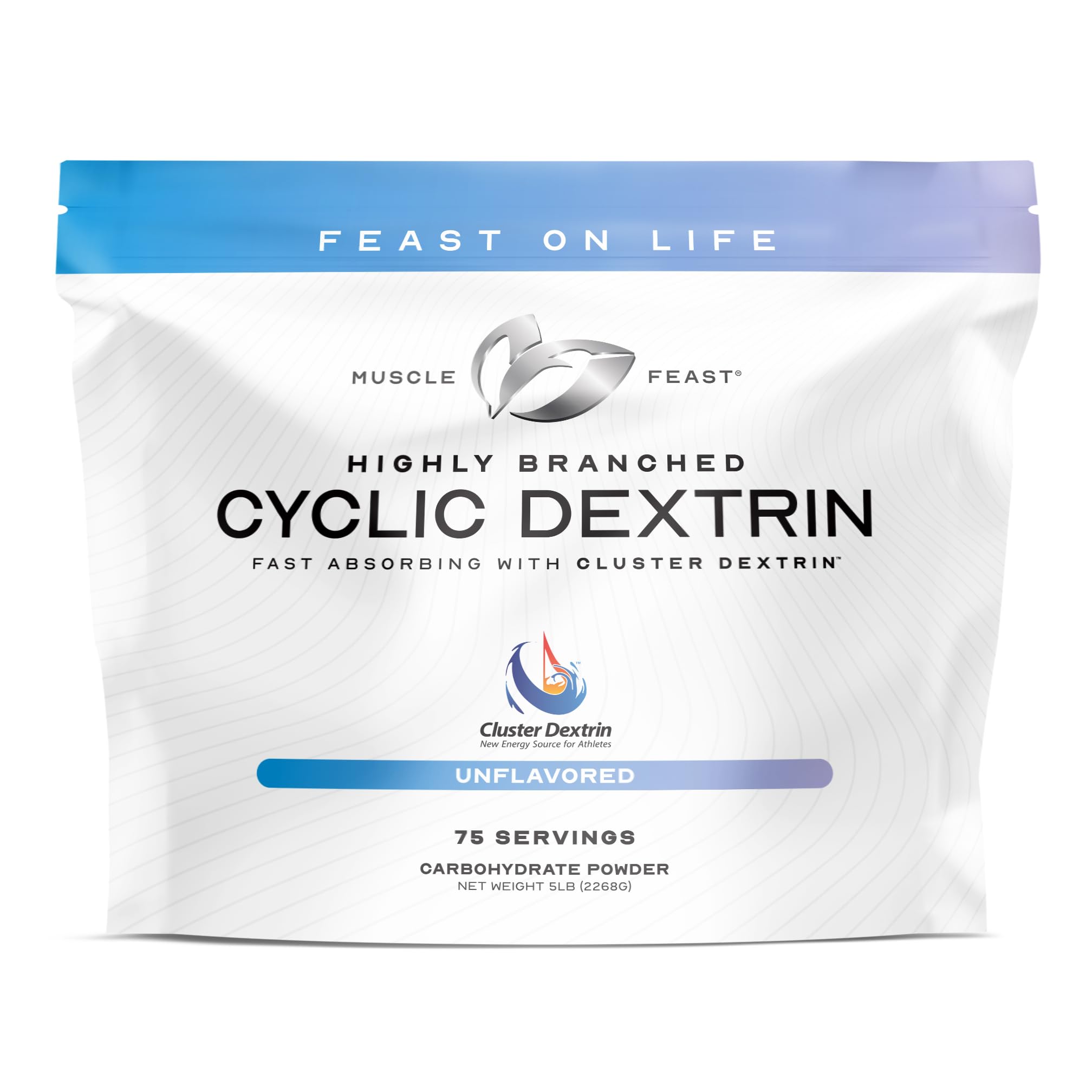 Muscle Feast HBCD powder bottle highlights premium quality for steady energy.
