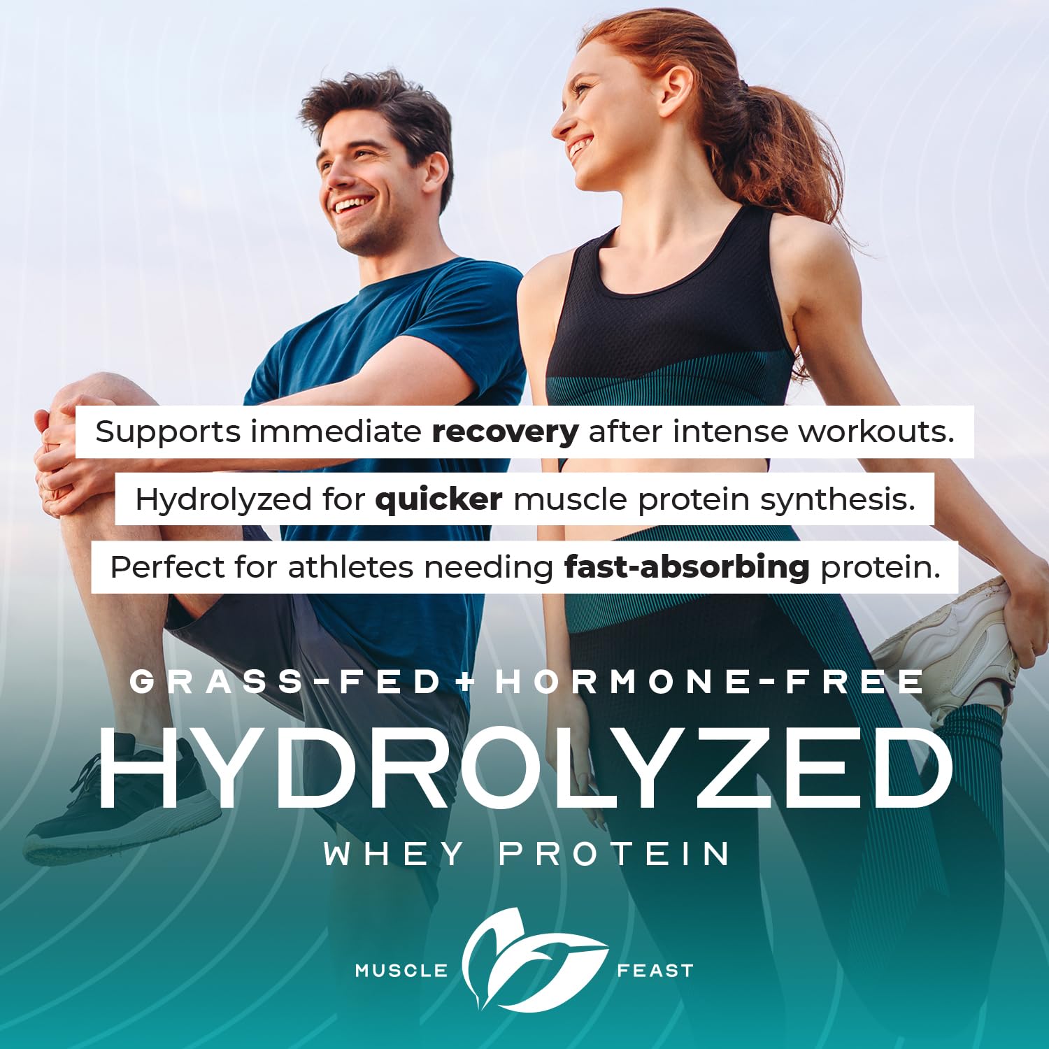 Muscle Feast Hydrolyzed Whey with sunflower lecithin for fast emulsification
