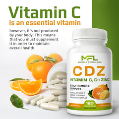 CDZ box and bottle with branding on white background