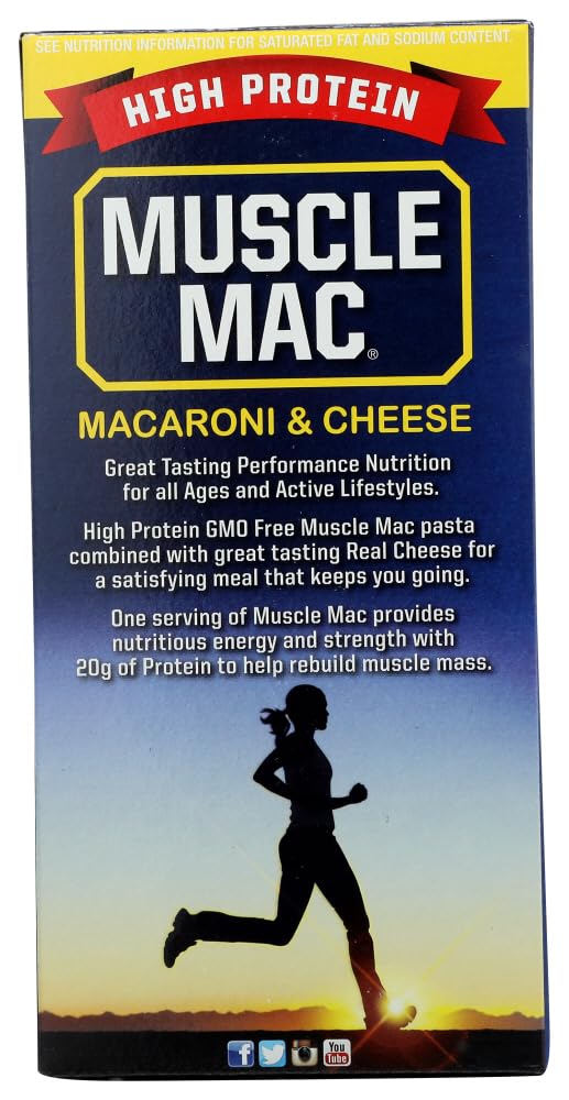 Serving suggestion for Muscle Mac High Protein Macaroni and Cheese 2-pack