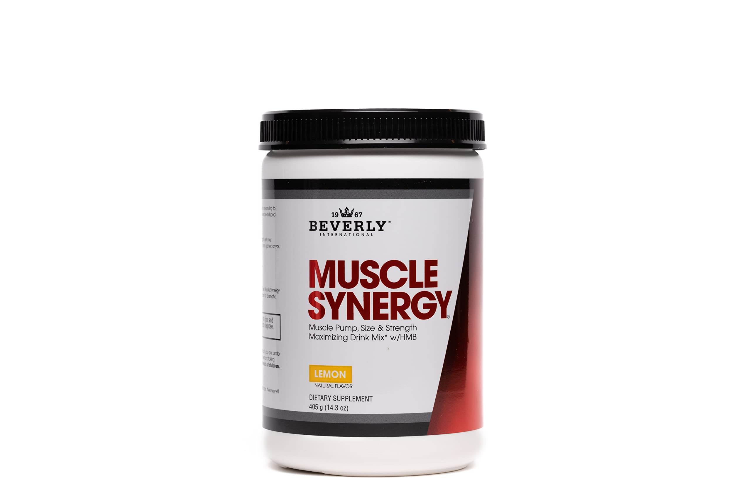 Muscle Synergy Lemon 405g bottle front view