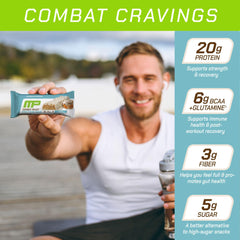 Ingredients reveal whey protein and chicory fiber in MusclePharm Combat Ready Bar Cinnamon Roll