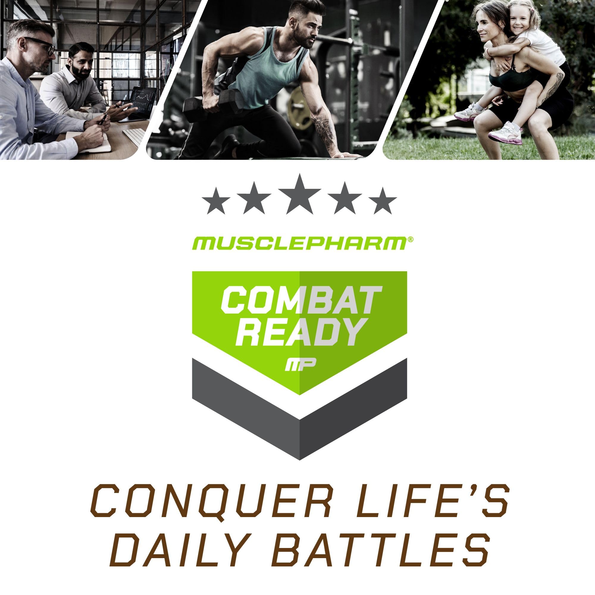 MusclePharm Combat Ready Chocolate Fudge on the go cup for travel
