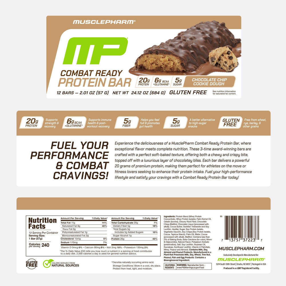 Chocolate Chip Cookie Dough flavor shot, bite-sized energy boost.