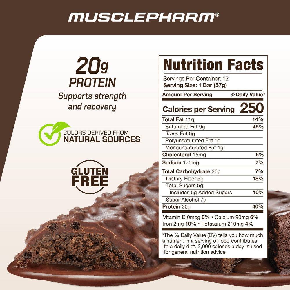 MusclePharm Combat Sport Bar with 20g protein supports post-workout fueling