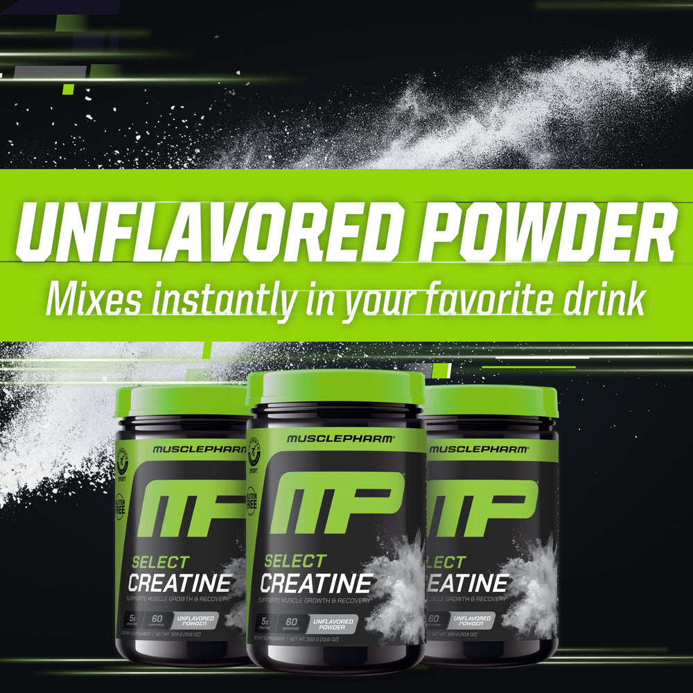 Ingredients panel for MusclePharm Creatine Monohydrate