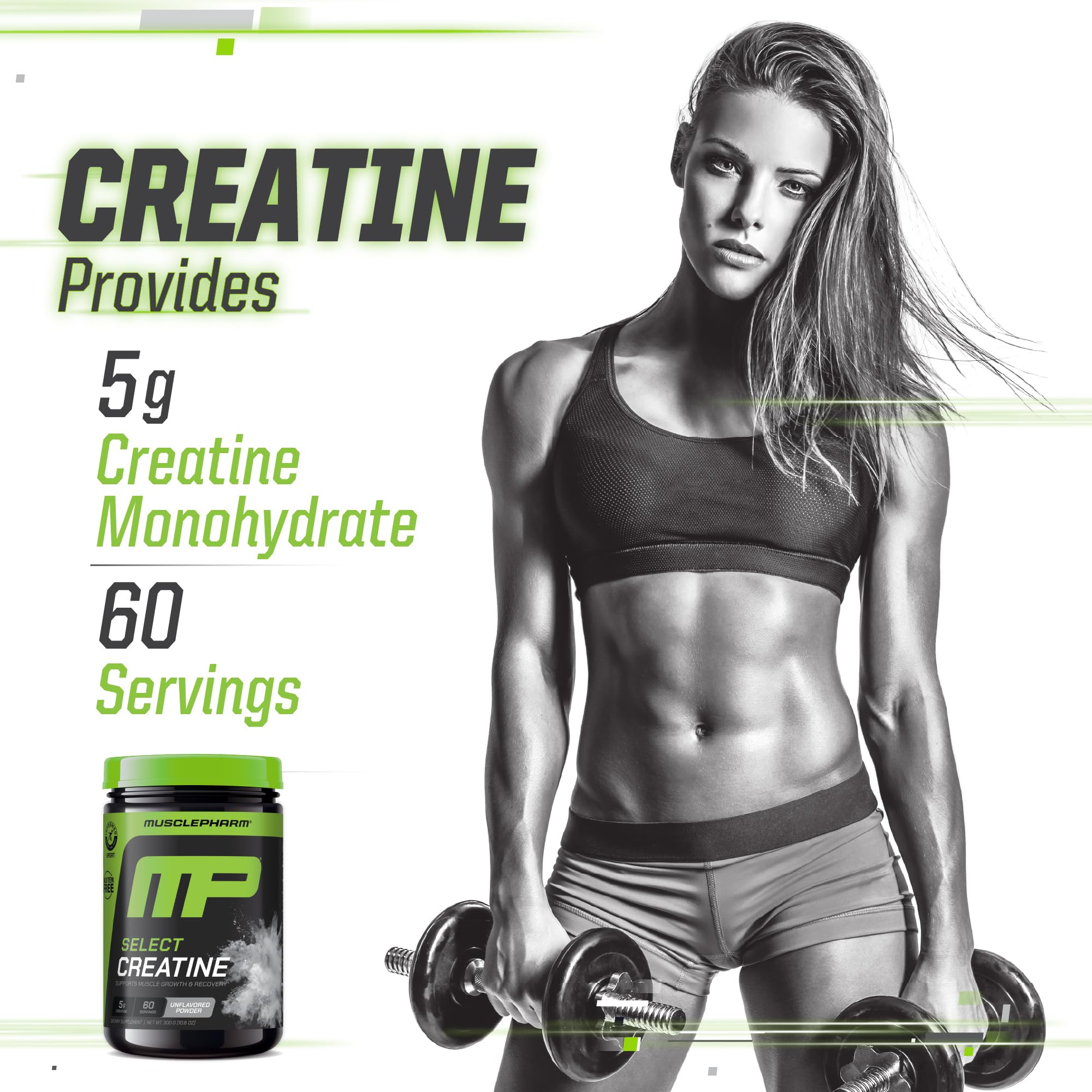 Preparing post-workout shake with creatine powder