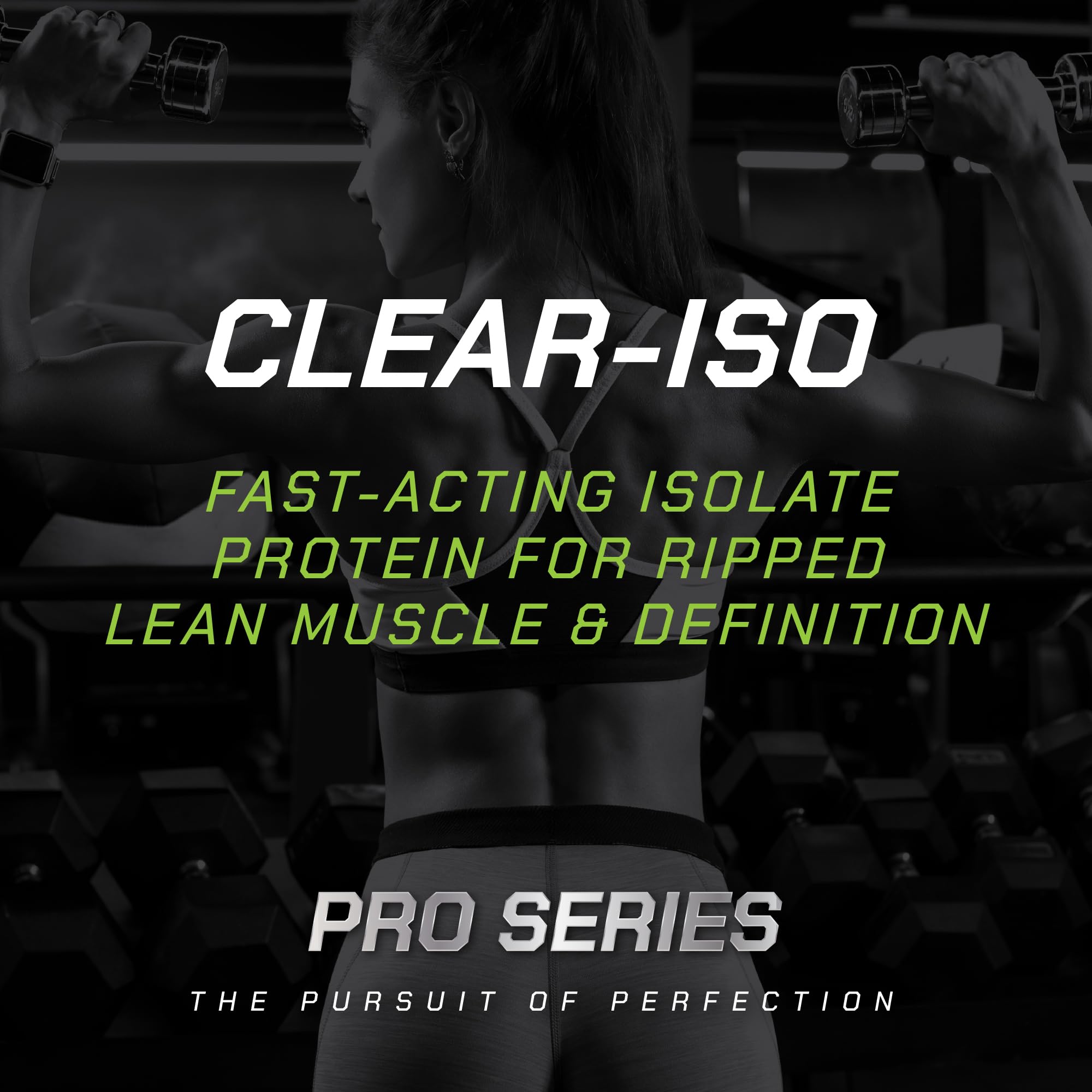 MusclePharm Pro Series Clear-ISO post-workout scene shows fast absorption recovery potential