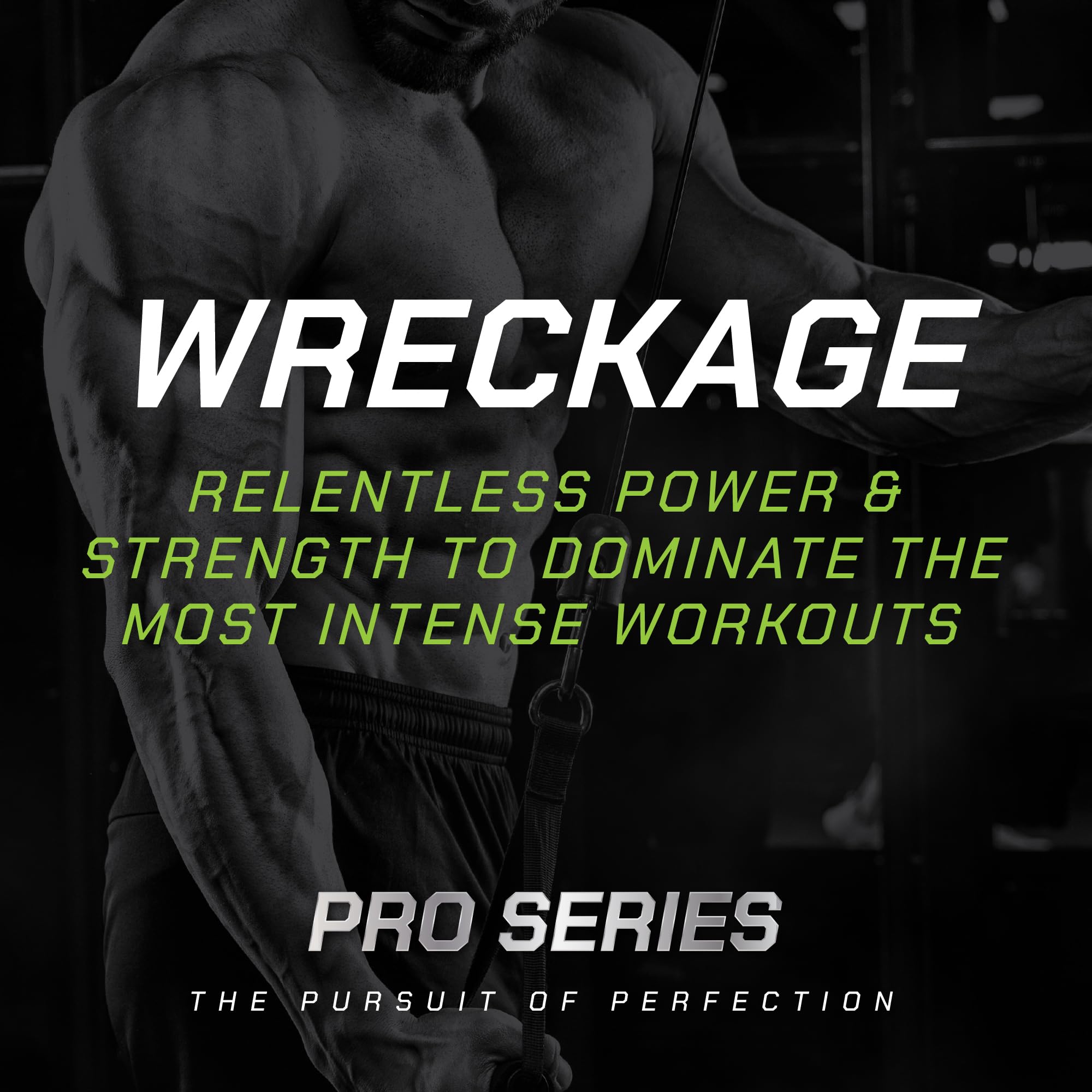 MusclePharm WRECKAGE nitric oxide boost image suggests enhanced blood flow