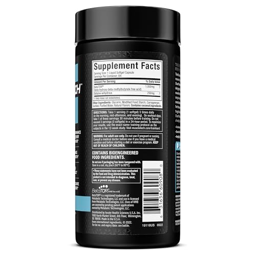 Muscletech Clear Muscle ingredients overview