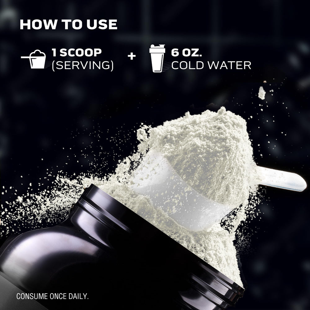 MuscleTech IsoWhey Vanilla measuring-spoon with clean nutrition panel