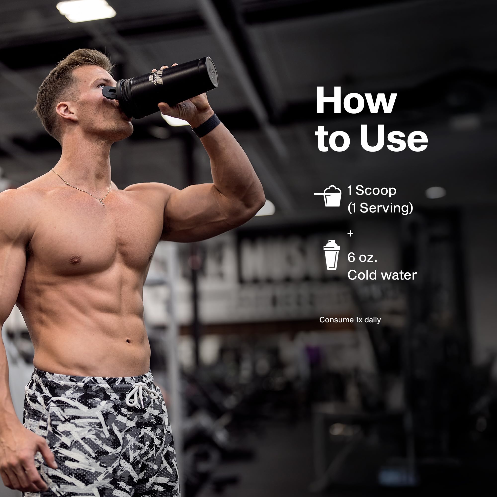 MuscleTech IsoWhey Vanilla post-workout glass shake ready