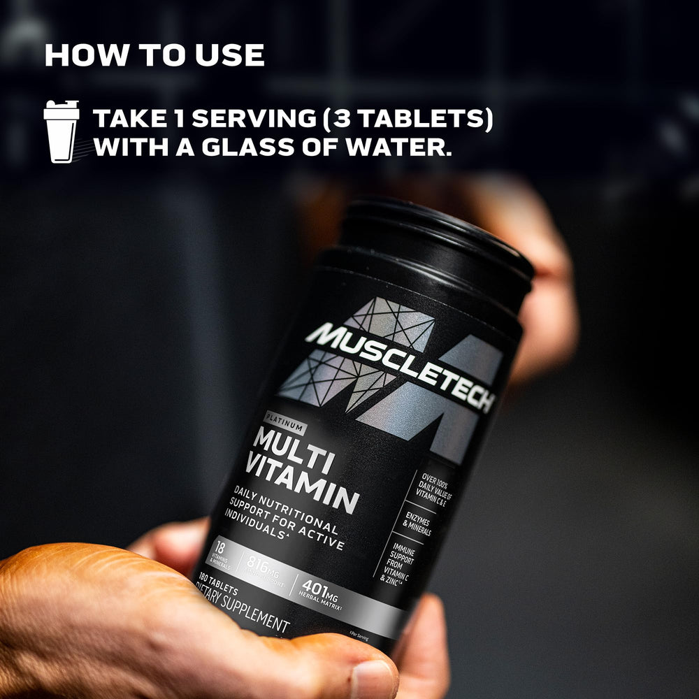 MuscleTech Platinum Multivitamin supports immune health